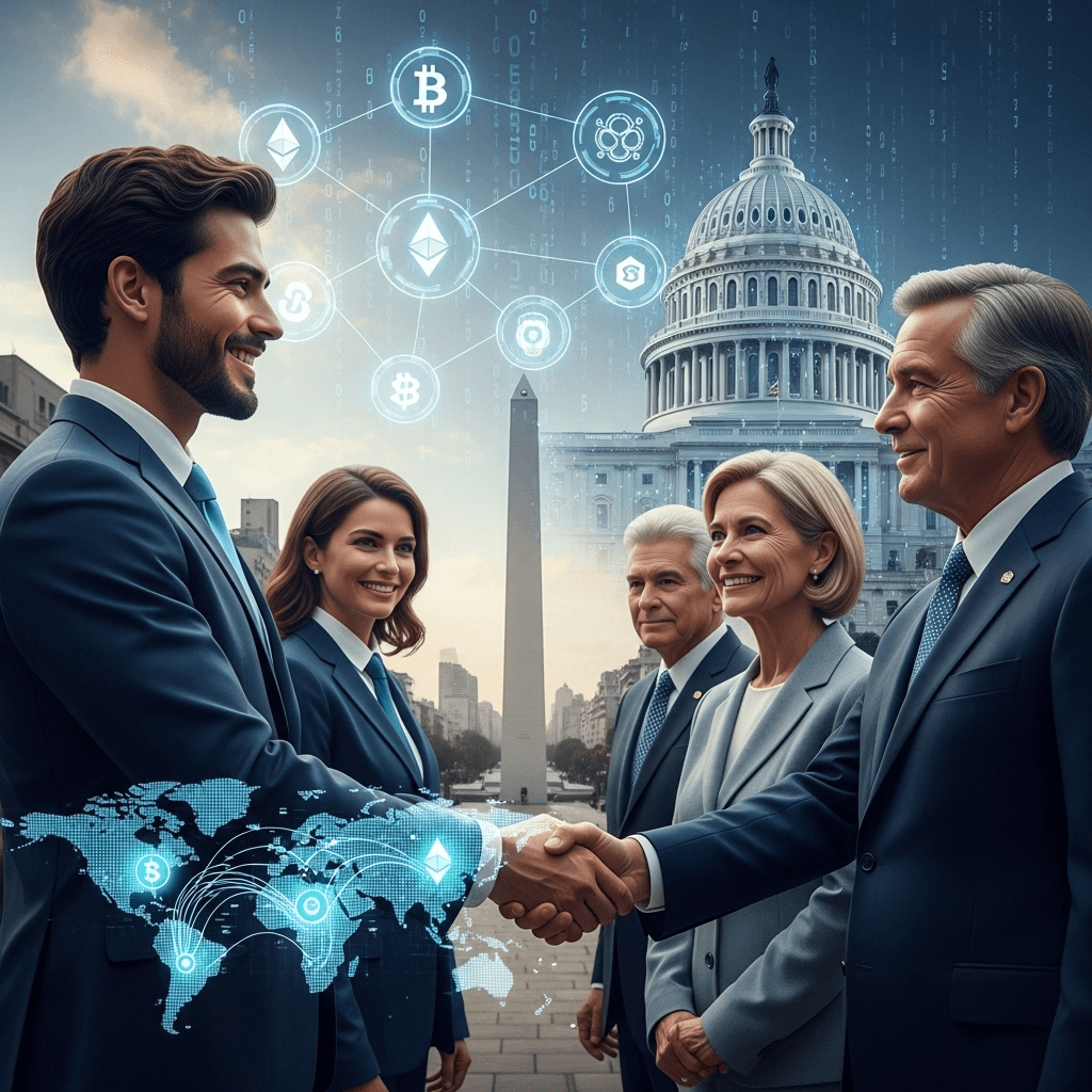 Delegacion de EE. UU. explora oportunidades cripto en Argentina