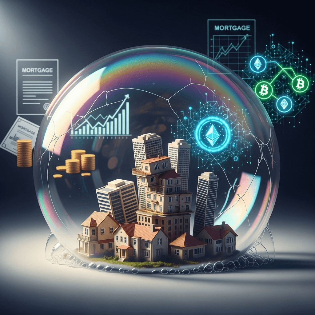Criptomonedas en hipotecas: ¿Un riesgo de burbuja inmobiliaria creciente?