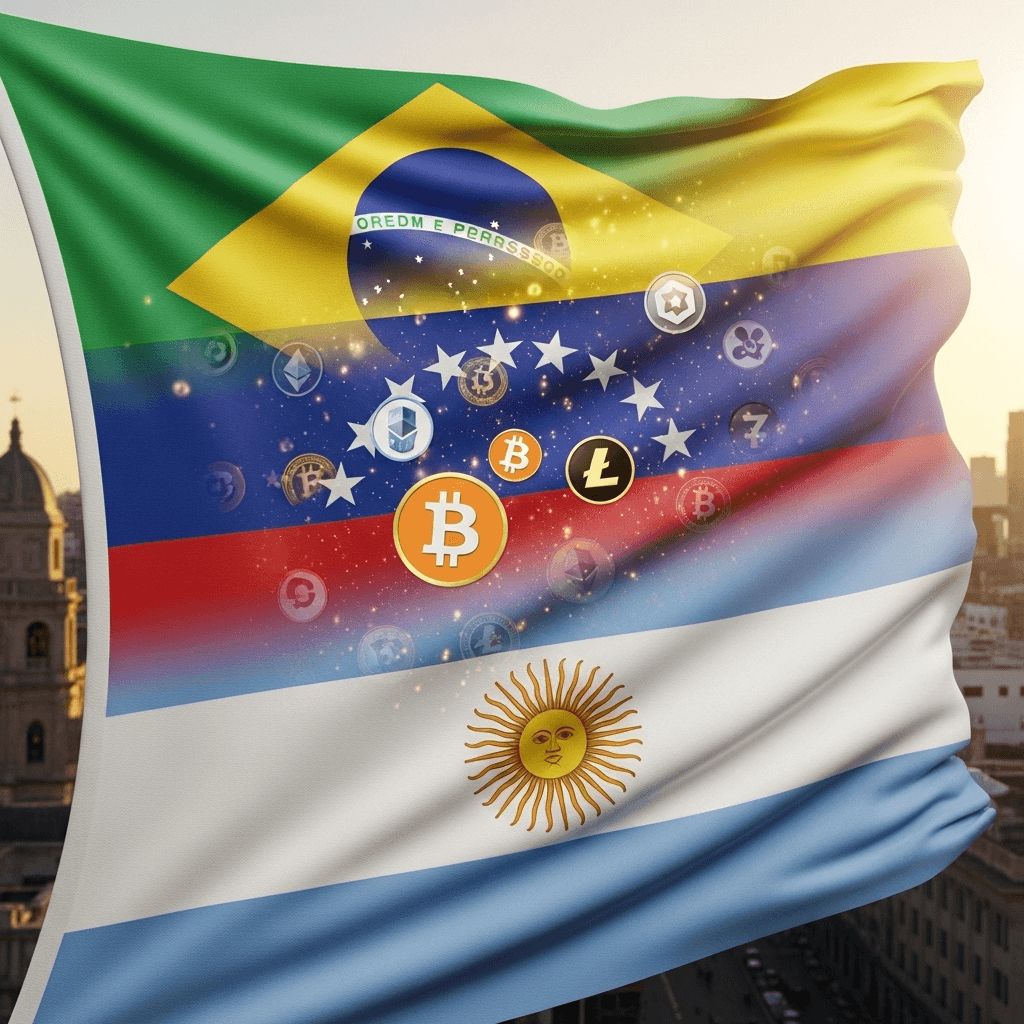 Brasil, Venezuela y Argentina lideran adopcion de criptomonedas en LatAm