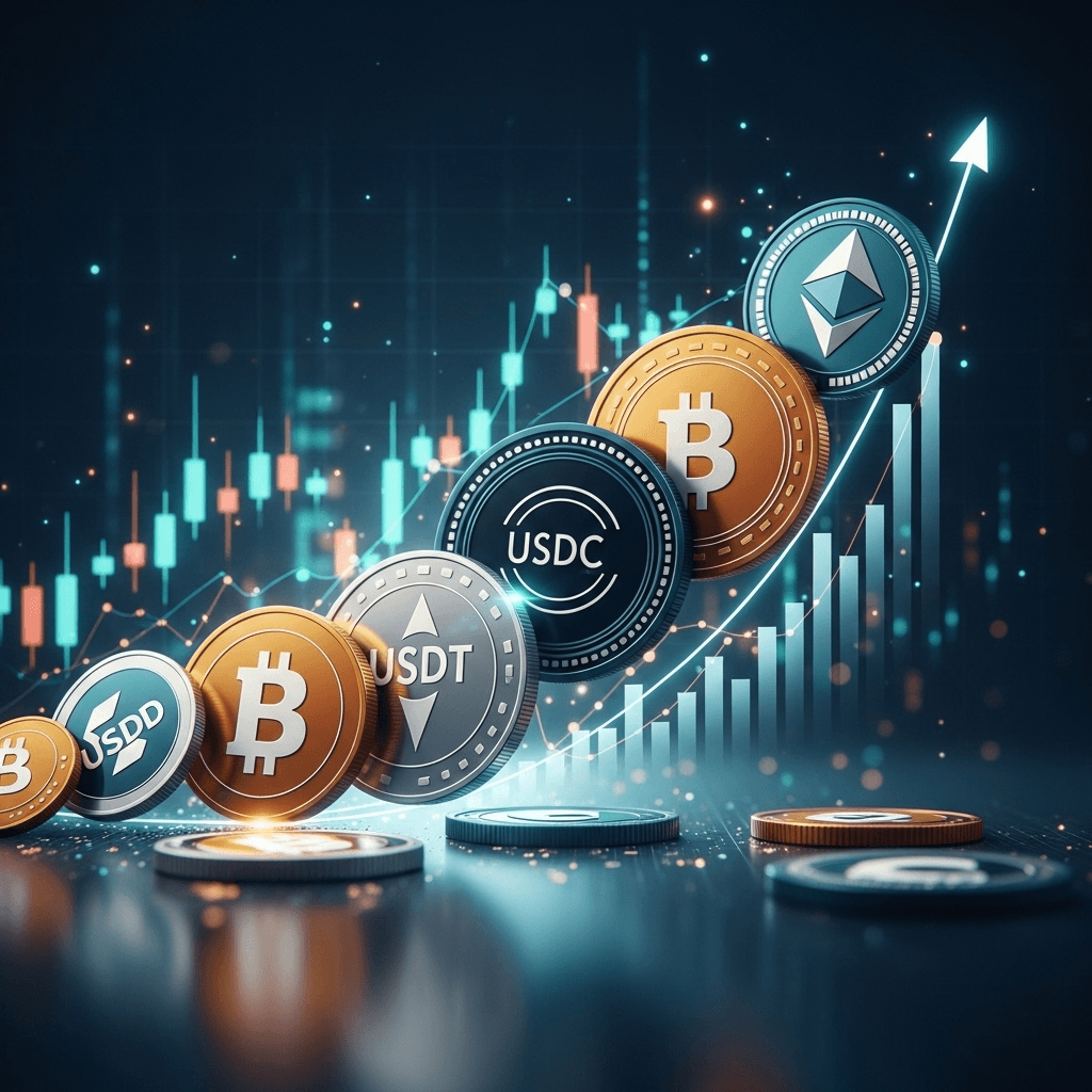 Crecimiento de Stablecoins Supera 80% en Volumen de Transacciones