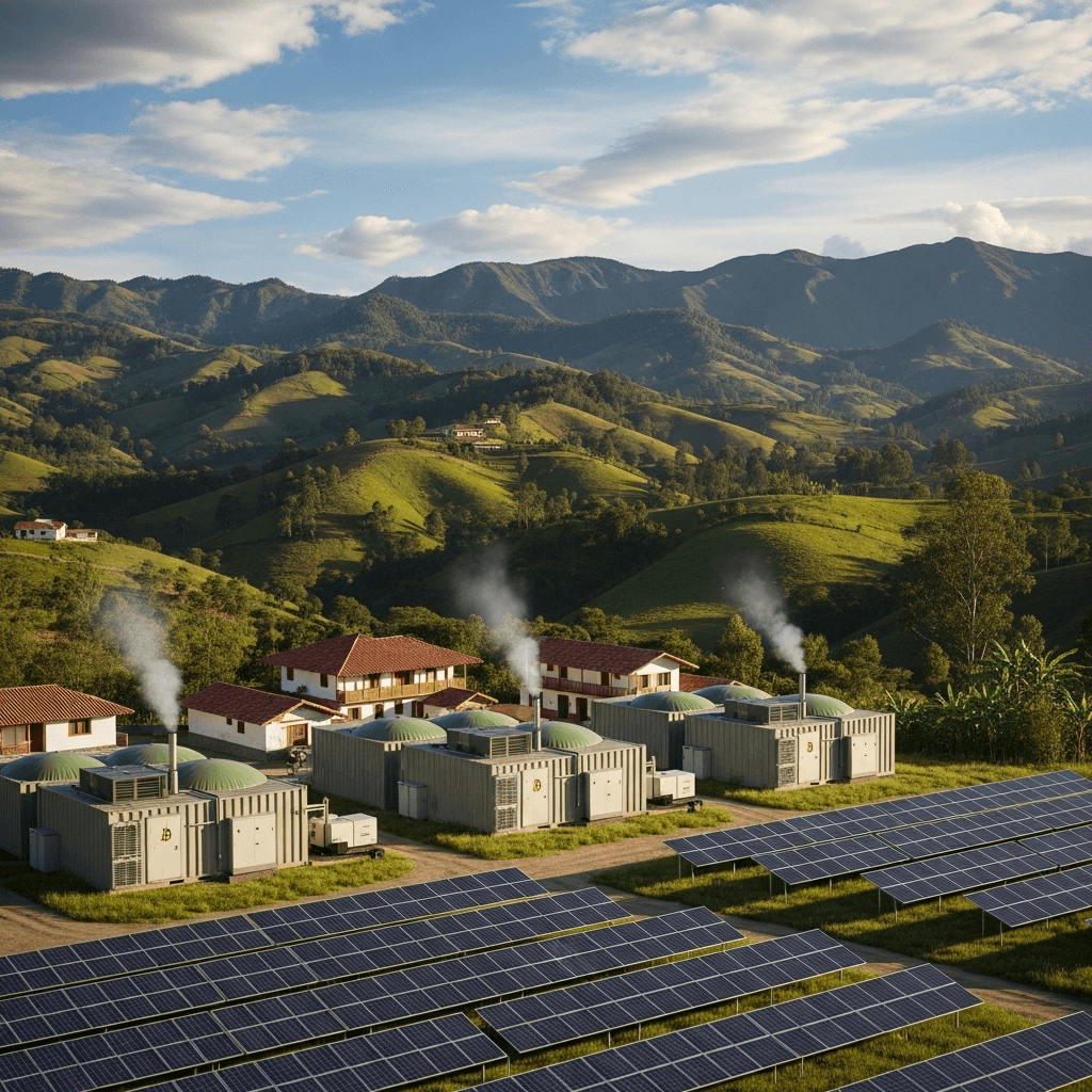 Colombia impulsa la mineria de Bitcoin sostenible con biogas