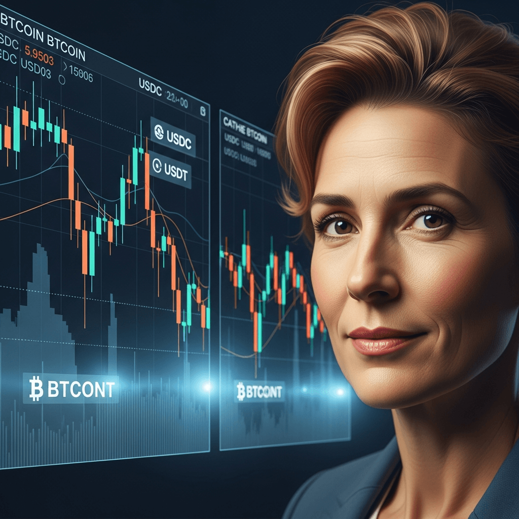 Cathie Wood Revisa Pronostico de Bitcoin Debido a Stablecoins