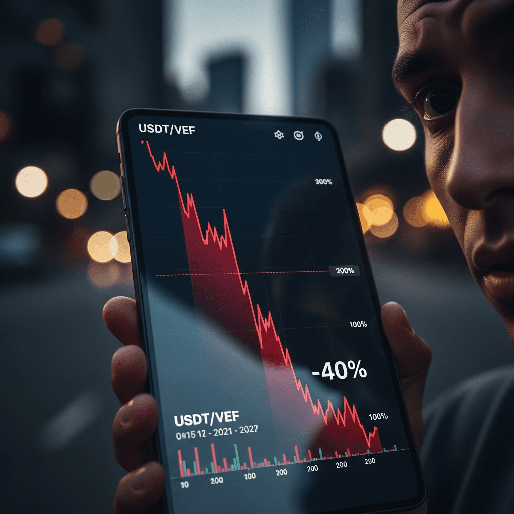 Caida del 40% en USDT refleja volatilidad economica en Venezuela