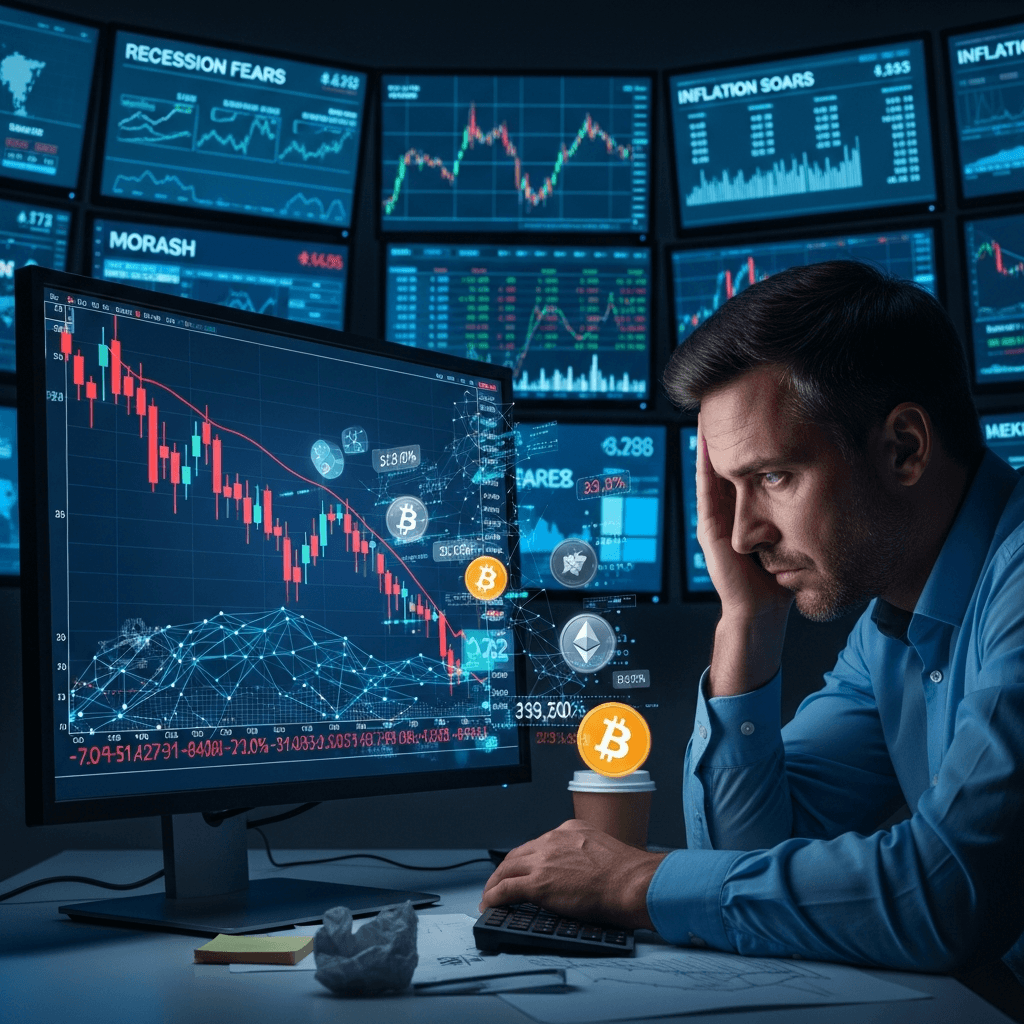 Mercado Cripto Cae Dramáticamente: Bitcoin a $66,700 y Liquidaciones
