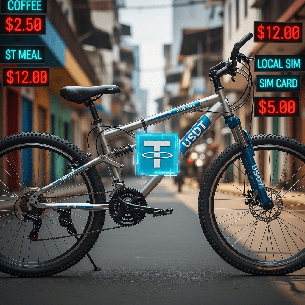 Aumento del precio de USDT en Panama por bicicleta cambiaria