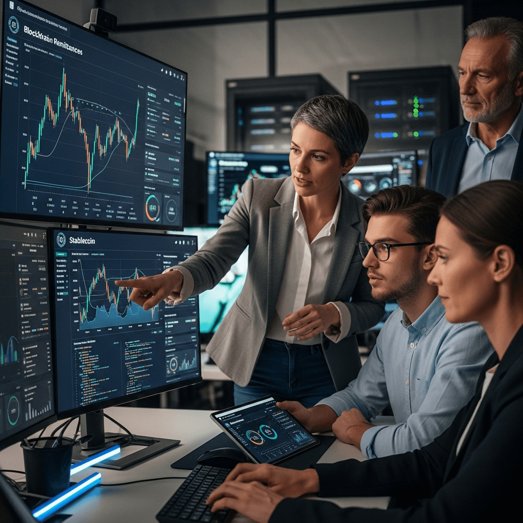 Crecimiento de Banco Digital en Remesas mediante Ripple y Stablecoins