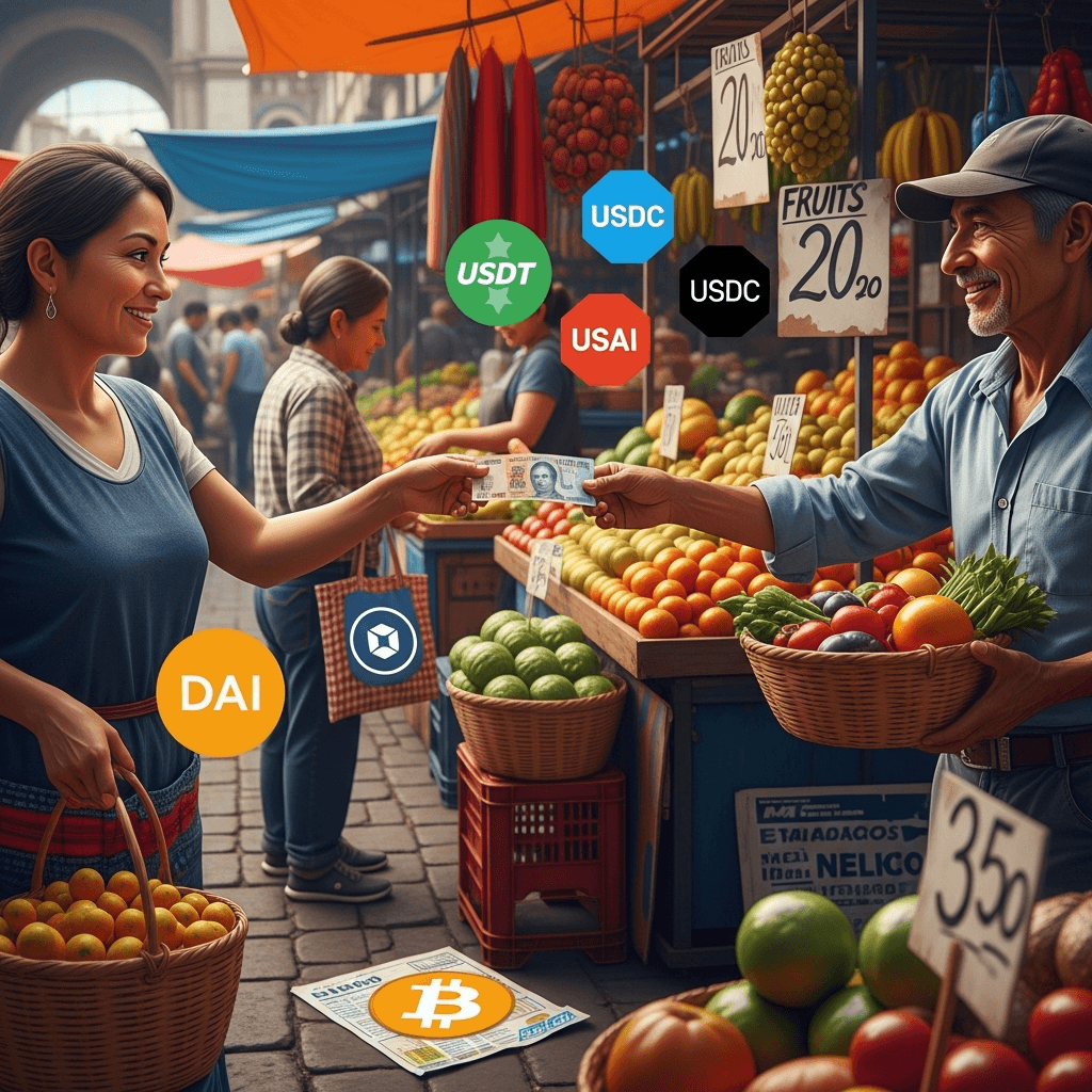 Stablecoins superan a Bitcoin en compras en Mexico: Analisis