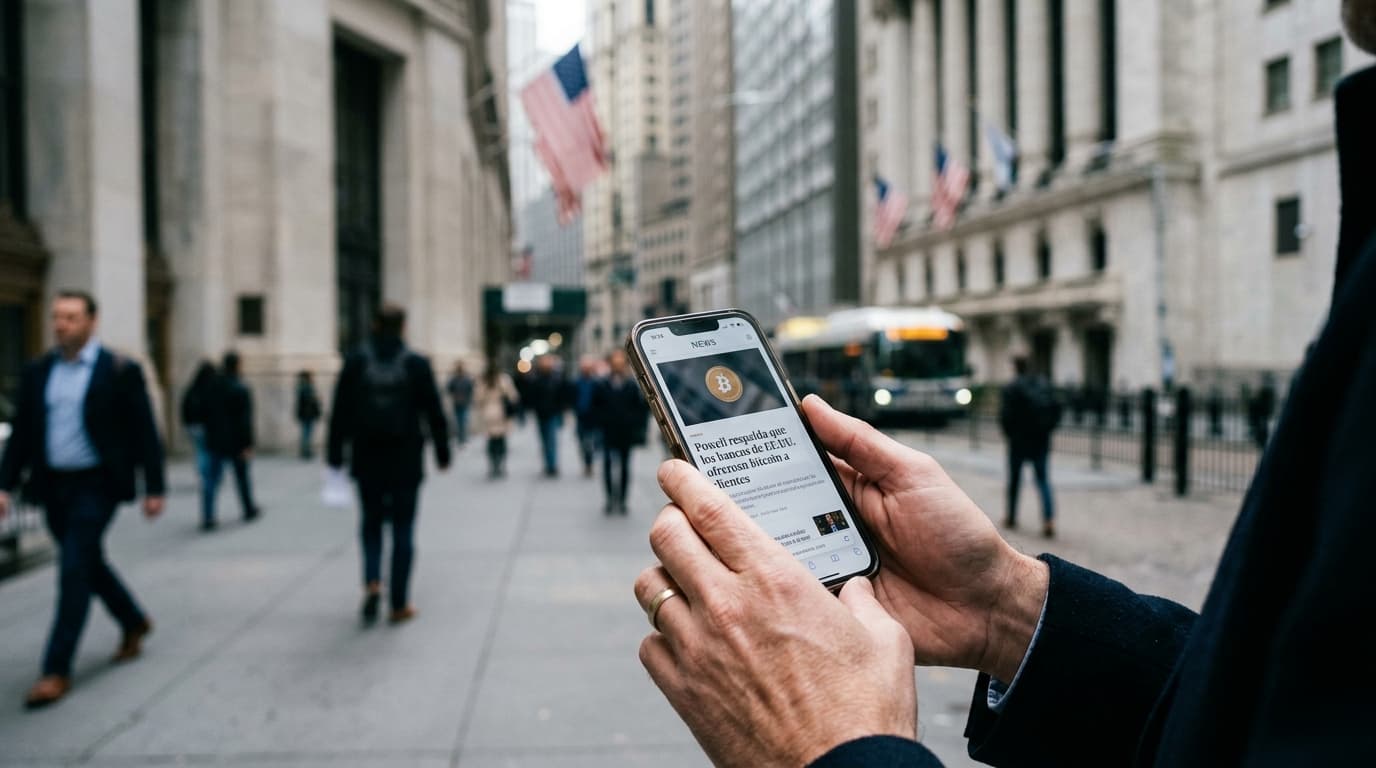 Powell respalda que los bancos de EE.UU. ofrezcan bitcoin a clientes